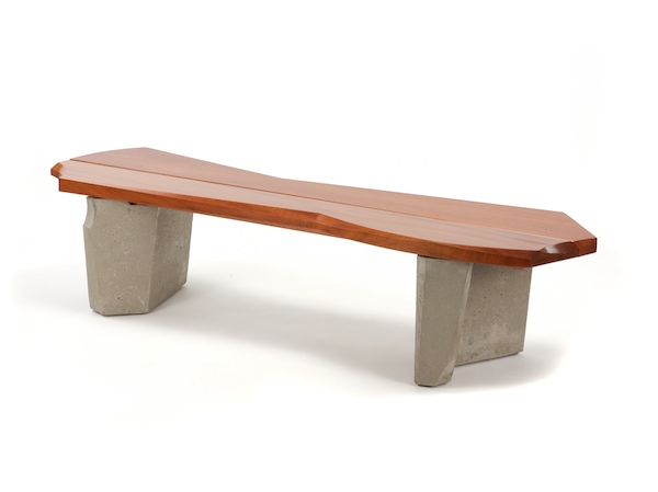 Outdoor Bench #3c- Contemporary Outdoor Bench