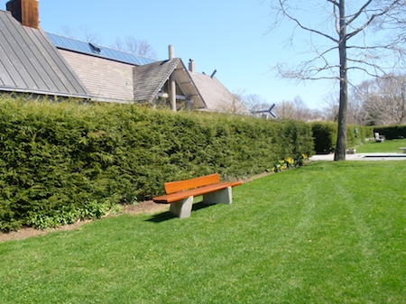 bench 2 at the longhouse reserve with longhouse in the background
