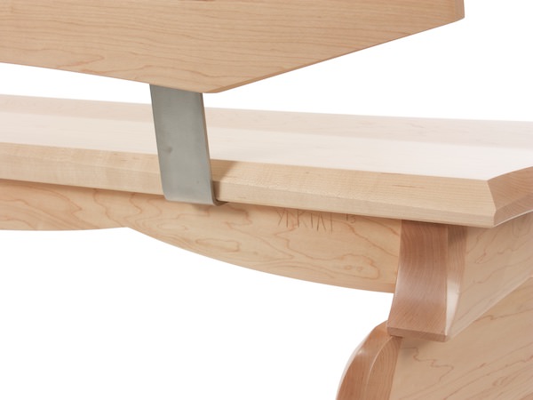 Aether bench - Maple and Stainless Steel