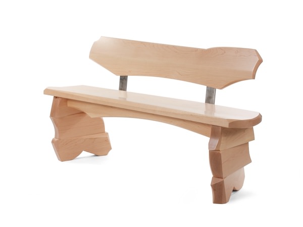 Aether - apartment sized bench in maple
