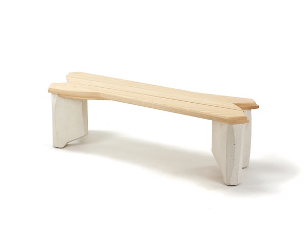 White Cast Bench- second view