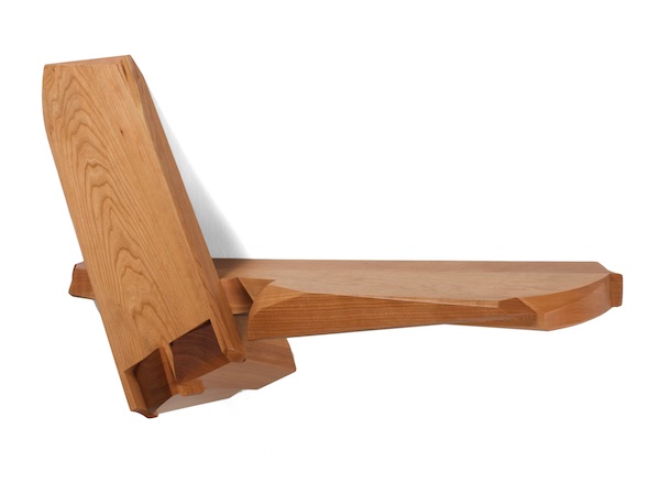Dovetail Shelf- Modern Shelf made of cherry wood featuring striking dovetail a joint
