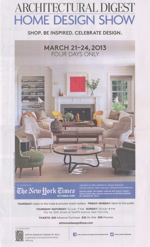 New York Times Architectural Digest Show Ad