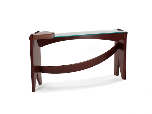 Curved Dovetail Console Table