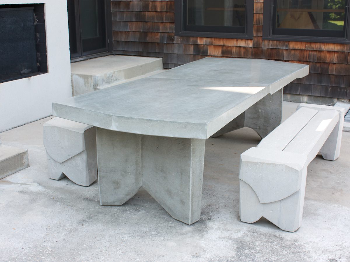 Nico Yektai: Dining Table #5 - Massive Concrete Dining Table